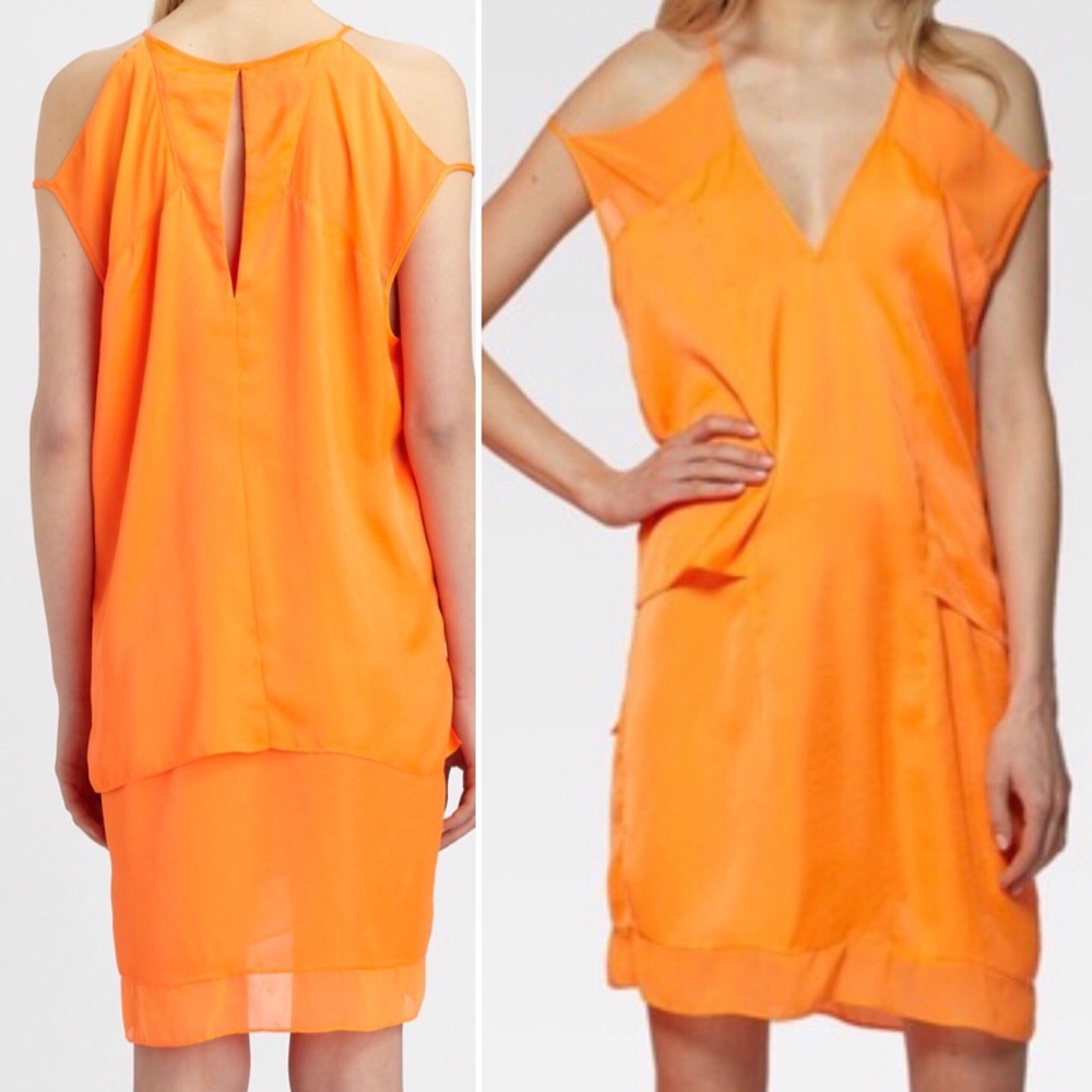 HELMUT LANG- "Chroma Drape" CutOut Dress -NWT-Sz 4
